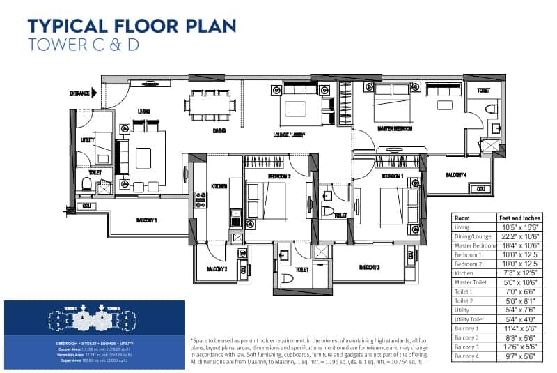 Emaar Palm Heights Floor Plan 5 